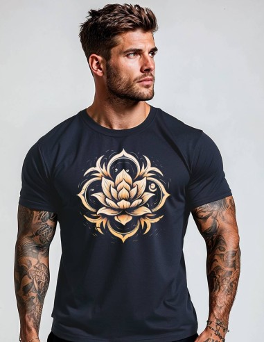 Camiseta Dry Fit UV 50+ Flor de Lótus Sagrada